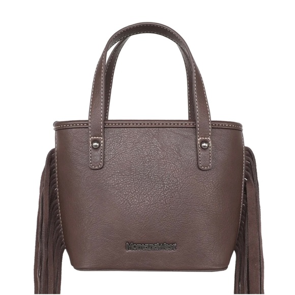 OUT OF STOCK Montana West Aztec Tapestry Small Tote/Crossbody Bag - Picture 4 of 9